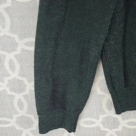 Calvin Klein Merino Wool Blend Green Mock neck Pullover Sweater‎ Men's L - Picture 3 of 8